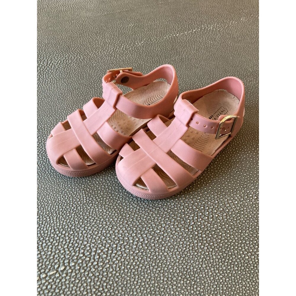 Kids Pink Jelly Fisherman Sandals